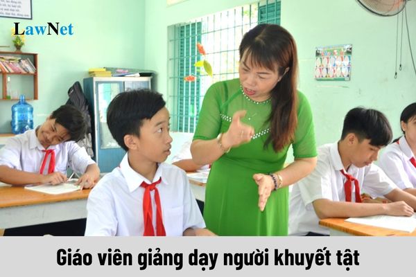 Phụ cấp trách nhiệm công việc của giáo viên giảng dạy người khuyết tật trong các cơ sở giáo dục nghề nghiệp công lập ra sao?