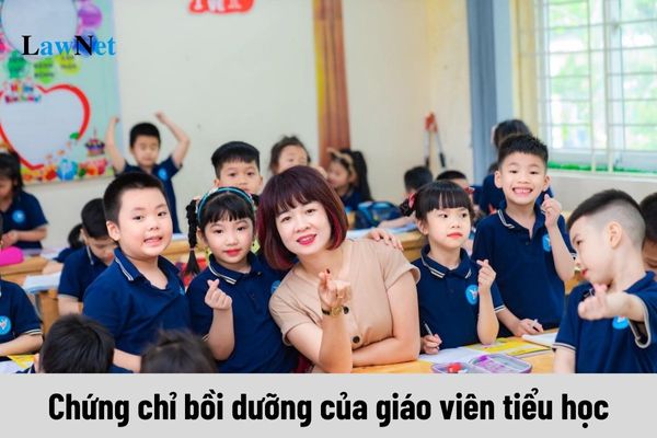 Điều kiện để đánh giá giáo viên tiểu học đạt yêu cầu và được cấp chứng chỉ bồi dưỡng là gì?