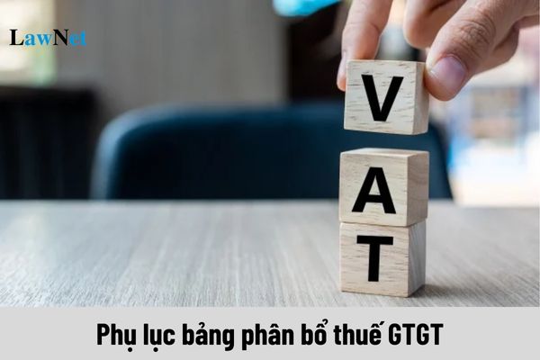 Tải Mẫu 01-6/GTGT Phụ lục bảng phân bổ thuế GTGT phải nộp theo Thông tư 80?