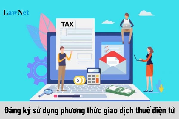 How to register for the electronic tax transaction method?