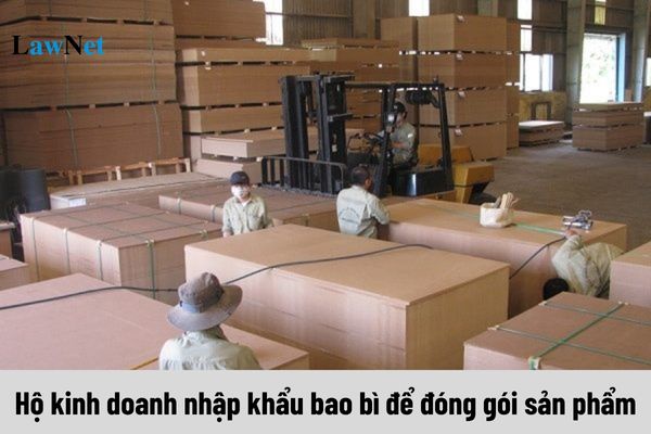 Hộ kinh doanh nhập khẩu bao bì để đóng gói sản phẩm với số lượng bao nhiêu phải chịu thuế bảo vệ môi trường?