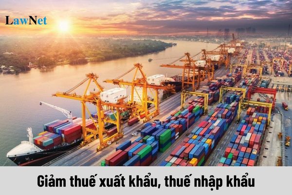 Giảm thuế xuất khẩu, thuế nhập khẩu trong trường hợp nào?