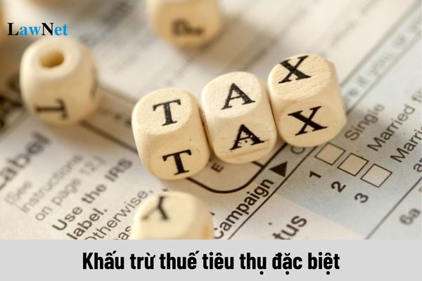 What are the conditions for deducting special consumption tax?