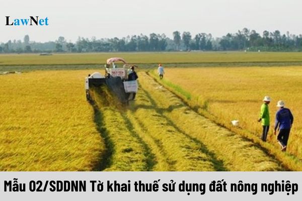 Mẫu 02/SDDNN Tờ khai thuế sử dụng đất nông nghiệp áp dụng cho đối tượng nào?