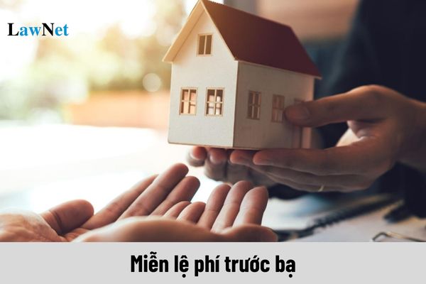 Những trường hợp nào được miễn lệ phí trước bạ?