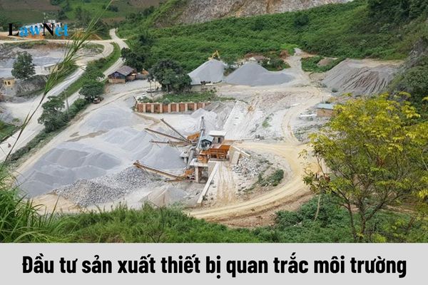 Doanh nghiệp thực hiện dự án đầu tư sản xuất thiết bị quan trắc môi trường được miễn thuế 4 năm đúng không?