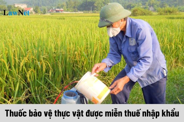 When are pesticides exempted from import tax?