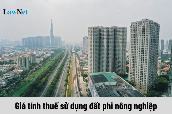 Giá tính thuế sử dụng đất phi nông nghiệp được xác định như thế nào?