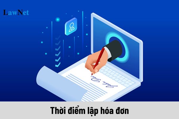 Thời điểm lập hóa đơn đối với hoạt động kinh doanh trên sàn thương mại điện tử là khi nào?