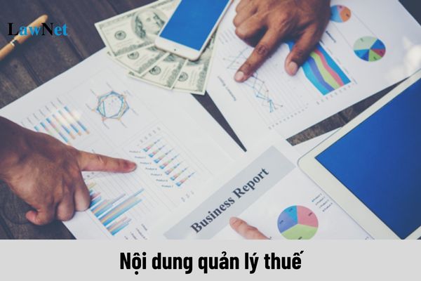 Nội dung quản lý thuế gồm những gì? Cơ quan quản lý thuế thực hiện những nhiệm vụ gì?