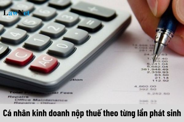 Cá nhân kinh doanh nộp thuế theo từng lần phát sinh có bắt buộc phải thực hiện chế độ kế toán không?