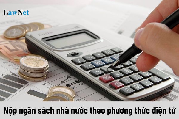 Trình tự thực hiện nộp ngân sách nhà nước theo phương thức điện tử?