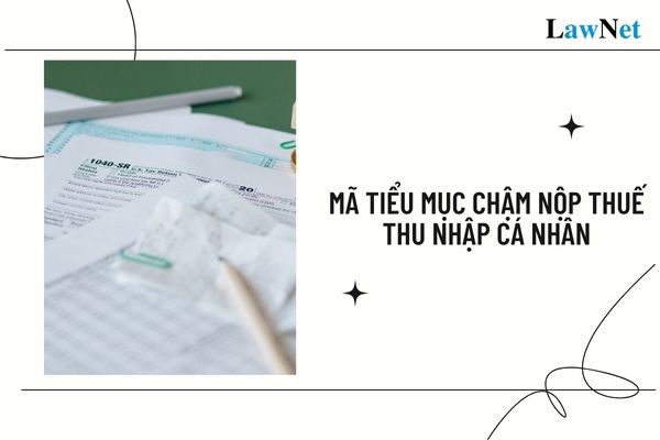 Mã tiểu mục chậm nộp thuế TNCN là gì? Chậm nộp thuế TNCN thì tính tính tiền chậm nộp thế nào?