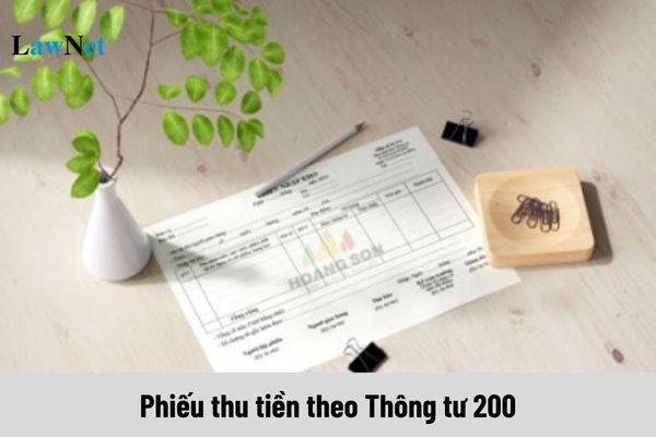 Mẫu 01-TT về phiếu thu tiền theo Thông tư 200 ra sao?