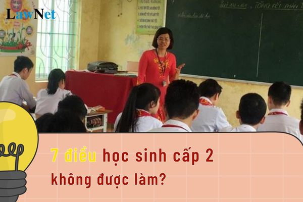 7 điều học sinh cấp 2 không được làm?