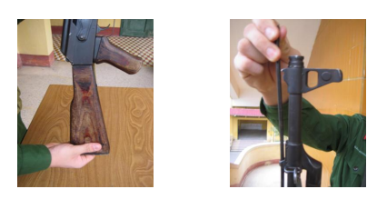 Disassembling the AK Submachine Gun