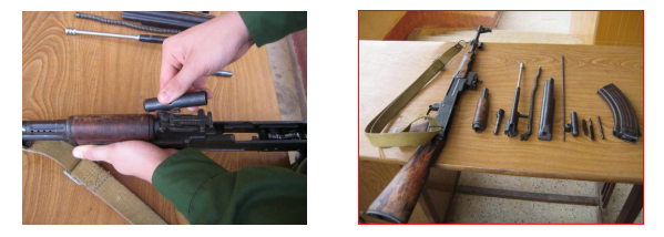 Disassembling the AK Submachine Gun