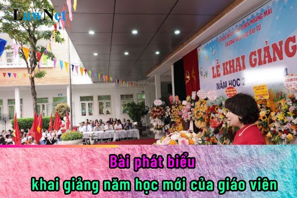 Bài phát biểu khai giảng năm học mới của giáo viên 2024?