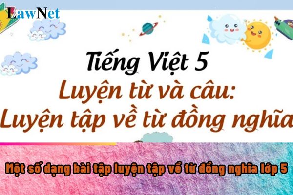 Some Types of Exercises on Synonyms for 5th Grade? How is silent reading skill in Vietnamese for 5th Grade?