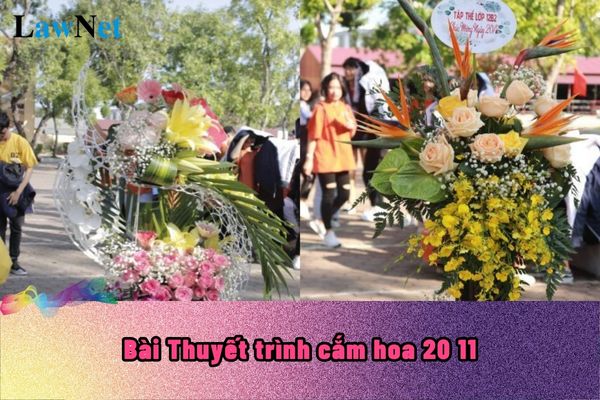 Bài Thuyết trình cắm hoa 20 11? Ngày 20 tháng 11 cho giáo viên THCS có được nghỉ làm không?