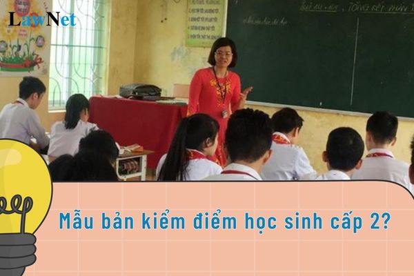 Mẫu bản kiểm điểm học sinh cấp 2?