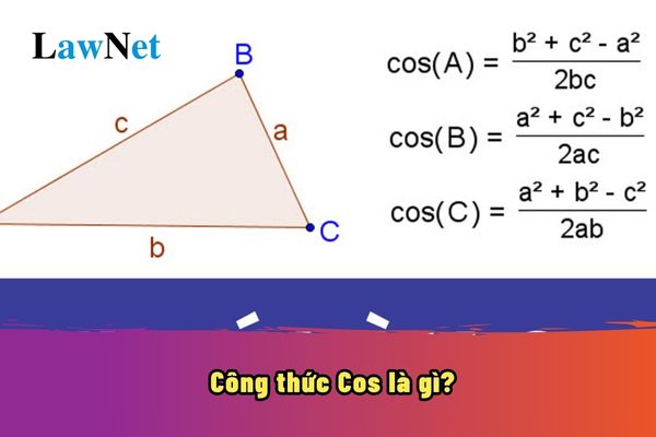 Công thức Cos là gì? Một vài ví dụ áp dụng công thức Cos? Công thức Cos sẽ được học ở lớp mấy?