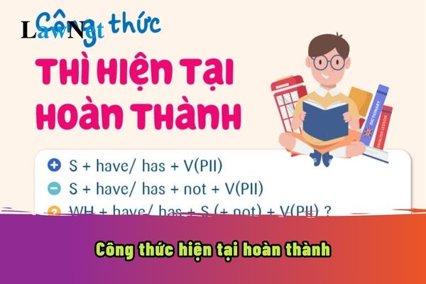 Công thức hiện tại hoàn thành như thế nào? Cho ví dụ kèm theo đầy đủ?