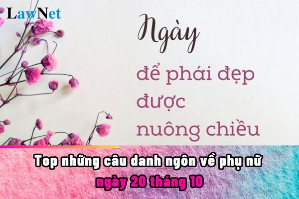 Top những câu danh ngôn về phụ nữ ngày 20 tháng 10? Học sinh kết thúc năm học 2024-2025 trước ngày mấy?