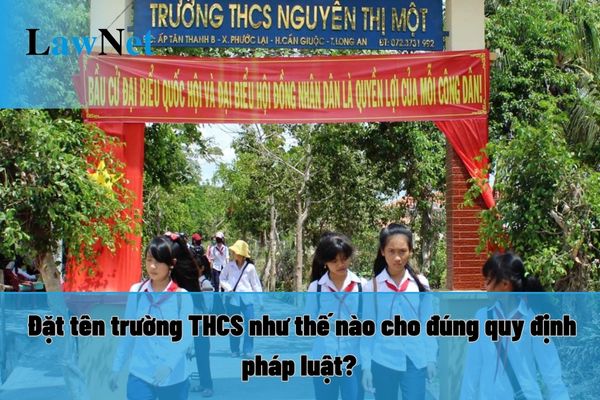 Đặt tên trường THCS như thế nào cho đúng quy định pháp luật? Nguyên tắc đặt như thế nào?