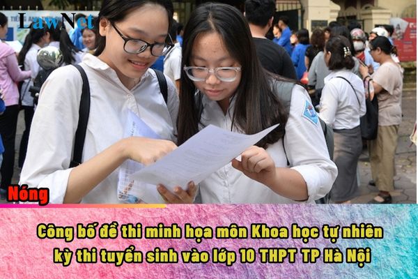 Đề thi minh họa môn khoa học tự nhiên kỳ thi tuyển sinh lớp 10