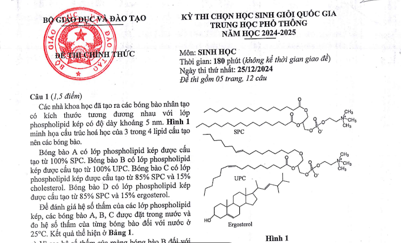 Biology Exam Answers for National Excellent Students