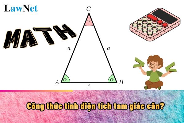 Formula for calculating the area of an isosceles triangle?