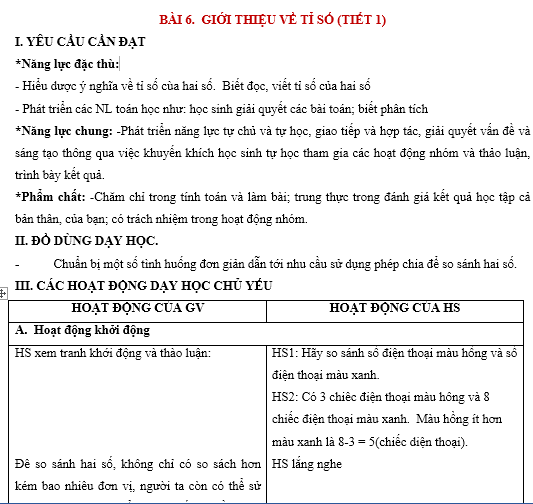 Mathematics Lesson Plan for 5th Grade Week 3