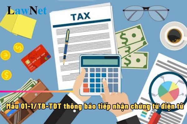 Is Form 01-1/TB-TDT the form for receiving electronic documents in electronic tax transactions?