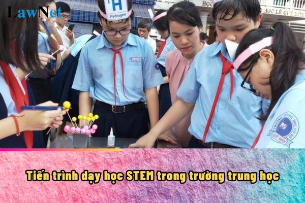 Tiến trình dạy học STEM trong trường trung học theo thứ tự ra sao?