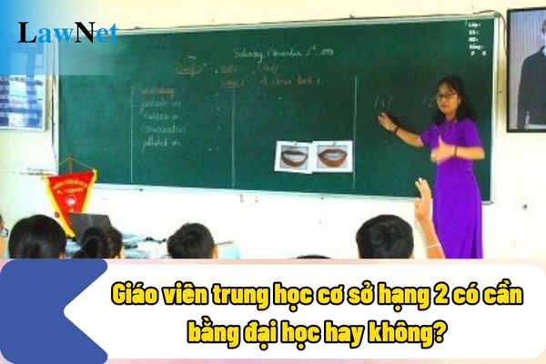 Giáo viên trung học cơ sở hạng 2 có cần bằng đại học hay không?