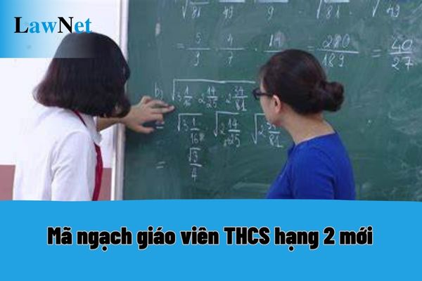 Mã ngạch giáo viên THCS hạng 2 mới là gì? Giáo viên THCS hạng 2 cũ có được bổ nhiệm ngạch giáo viên THCS mới không?