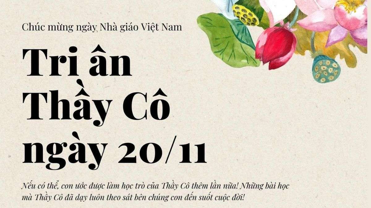 Ảnh đẹp ngày 20 11