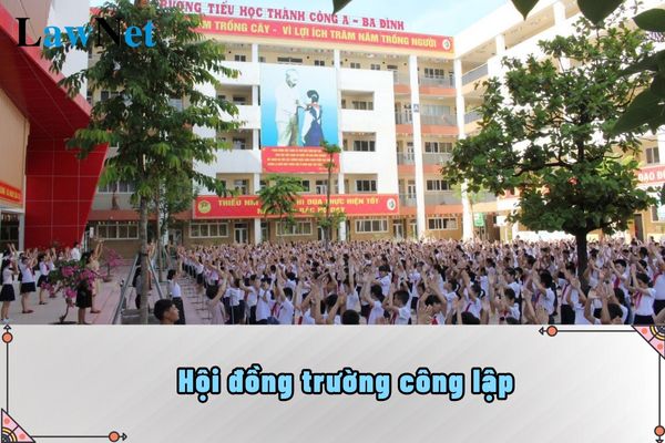 Thành phần của hội đồng trường công lập gồm những ai?