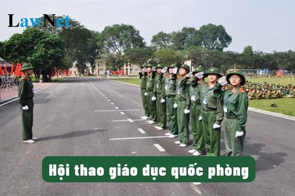 Hội thao giáo dục quốc phòng dành cho học sinh trung học phổ thông có số lượng tham gia bao nhiêu?