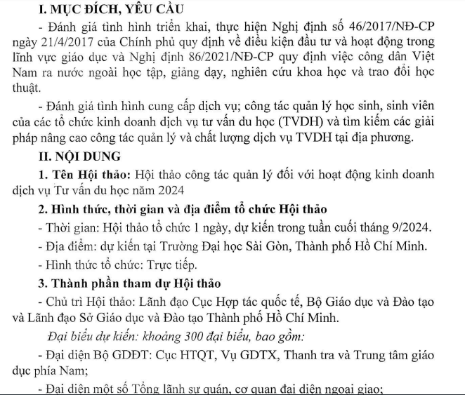 Hội thảo công tác quản lý