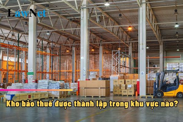 Kho bảo thuế được thành lập trong khu vực nào?