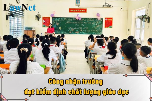 Trường trung học cơ sở có kết quả đánh giá ngoài đạt Mức 1 có được công nhận trường đạt kiểm định chất lượng giáo dục không?