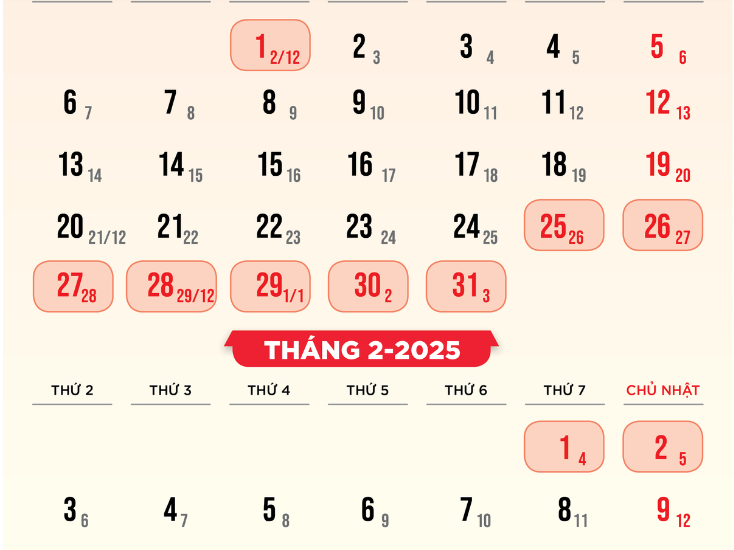 Vietnam What is the date in the Gregorian calendar corresponding to