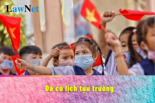 Lịch tựu trường của trường tư thục năm học 2024-2025?