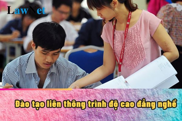 Đối tượng nào được tuyển sinh đào tạo liên thông trình độ cao đẳng nghề?