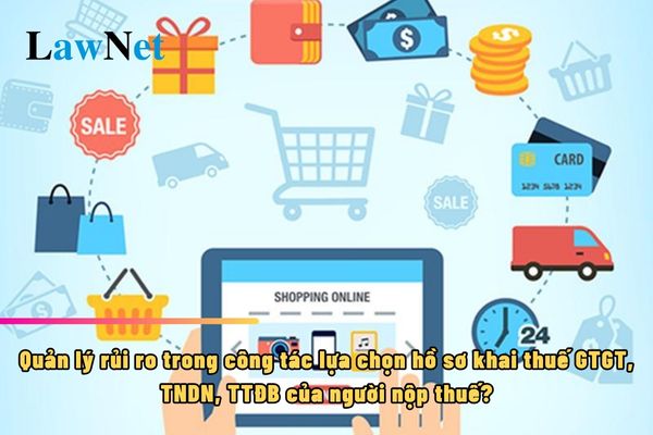 Các bộ phận nào tham gia vào quy trình quản lý rủi ro trong công tác lựa chọn hồ sơ khai thuế GTGT, TNDN, TTĐB của người nộp thuế?