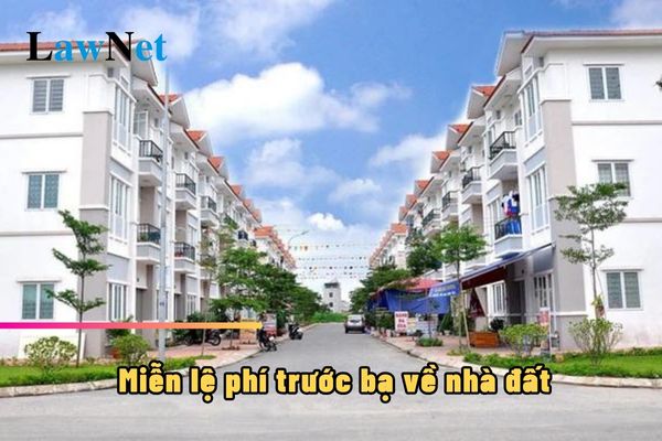 Những trường hợp nào được miễn lệ phí trước bạ về nhà đất?