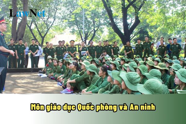 Môn Giáo dục quốc phòng và an ninh