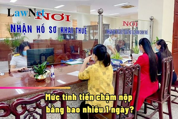 Mức tính tiền chậm nộp bằng bao nhiêu 1 ngày?